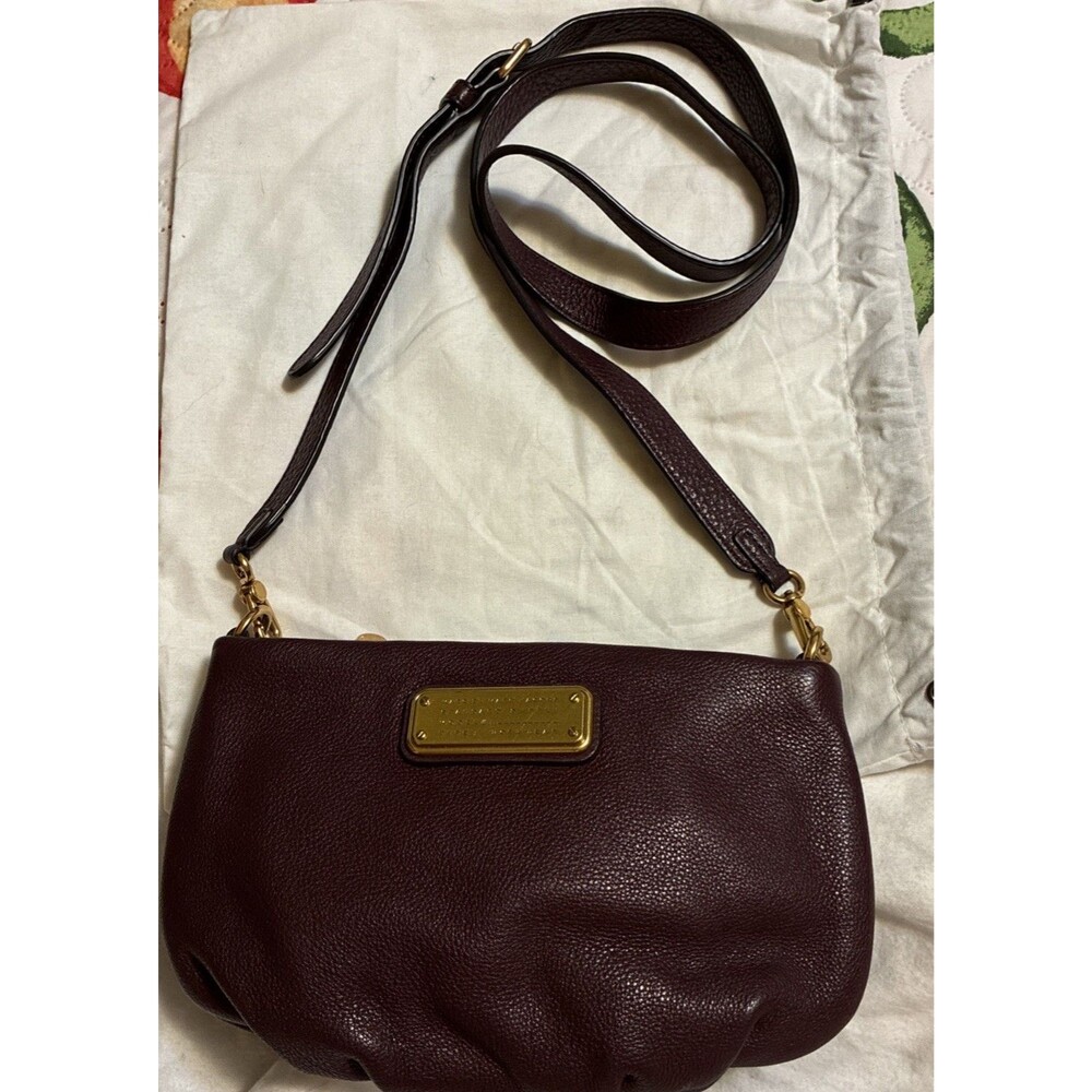 Marc by Marc Jacobs Standard Supply Crossbody Pebbled Maroon Leather Vintage